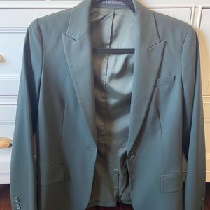 Theory Dark Green Blazer Small lined